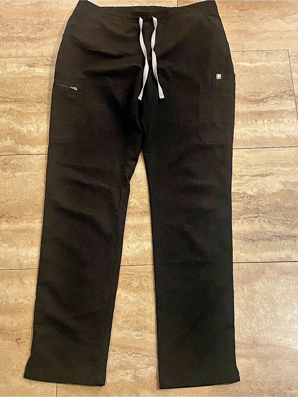 FIGS Technical Collection Straight Leg Cargo Pants Black Medium/T
